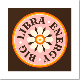 Big Libra Energy // Retro Libra Horoscope Sign // Vintage Libra Zodiac Sign Posters and Art